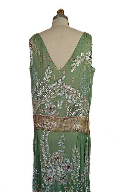 1920s Elaborately Beaded Flapper 3