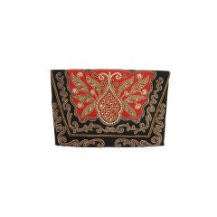 Vintage 1950s Beaded Silk Soft Clutch