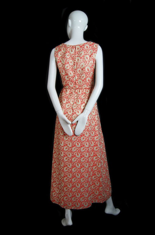Women's 1960s Lame Adele Simpson Gown