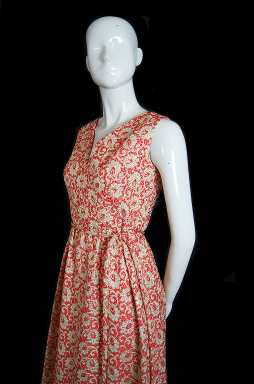 1960s Lame Adele Simpson Gown 2