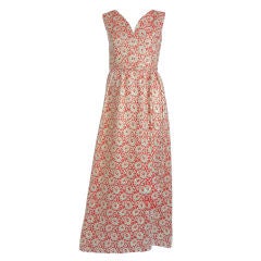 Vintage 1960s Lame Adele Simpson Gown