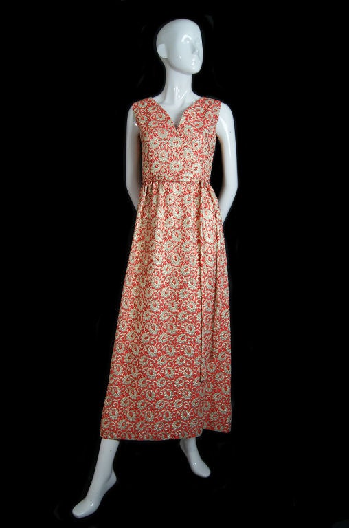 1960s Lame Adele Simpson Gown 6