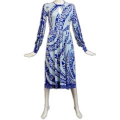 1970s Keyhole Pucci Dress