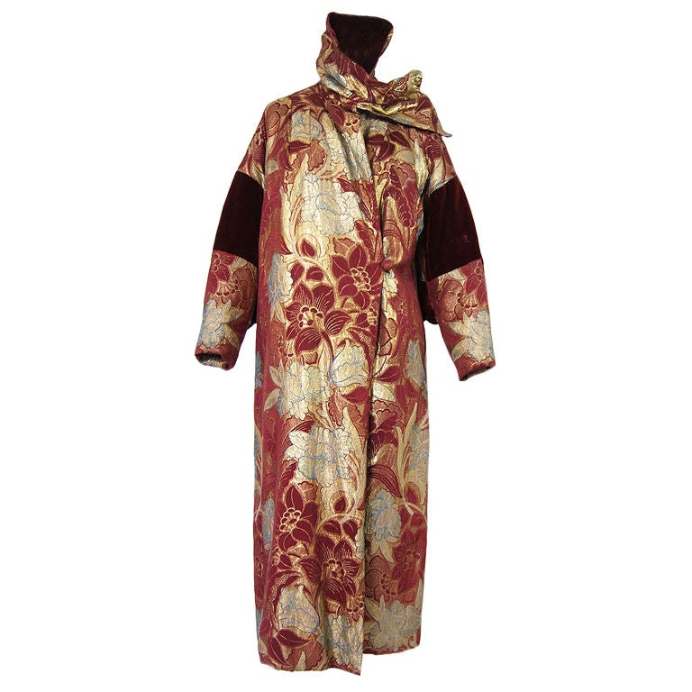 1920s Bergdorfs Lame Flapper Coat