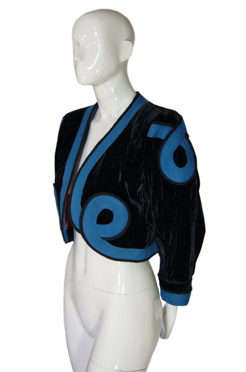 1970s Yves Saint Laurent Velvet Jacket