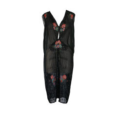 1920 Unusual Chiffon Beaded Flapper