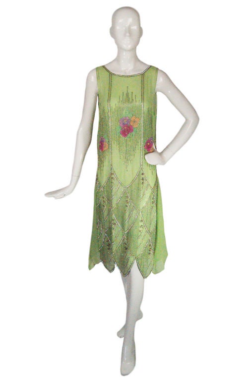 green flapper dresses