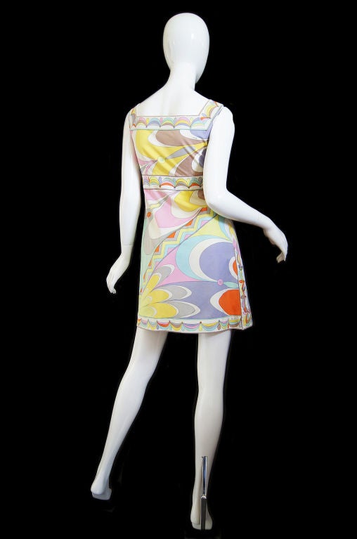 1960s Print Emilio Pucci Mini Dress 3