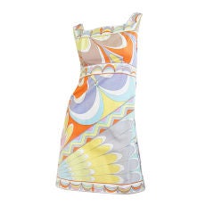 1960s Print Emilio Pucci Mini Dress