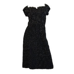 1940s Amazing Full Sequin Pin Up Dress