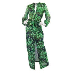 1970s Tulip Print Pauline Trigere Set