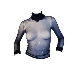 Retro 1970s Courreges Mesh Top Org. Packet