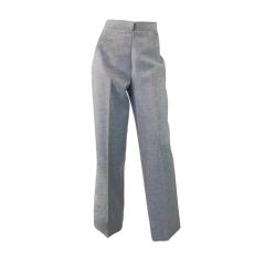 1970s Courreges Grey Wool Trouser