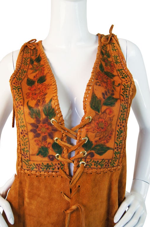 1970s Hand Painted Corset Char Vest 3