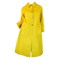 Retro Rare 1960s Bonnie Cashin Yellow Coat