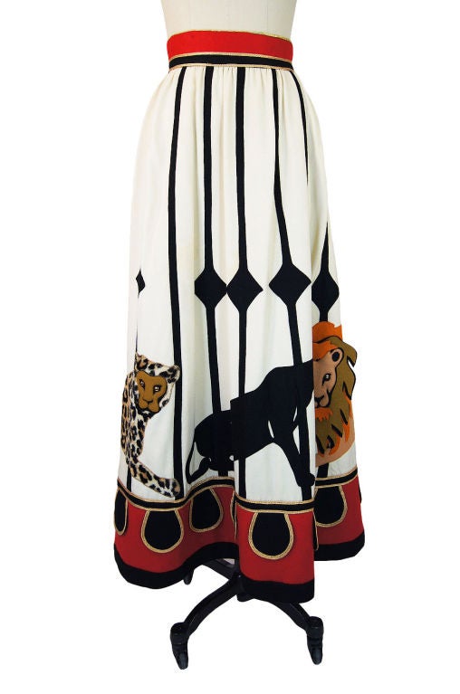Women's 1960s Malcolm Starr Ringmaster Skirt
