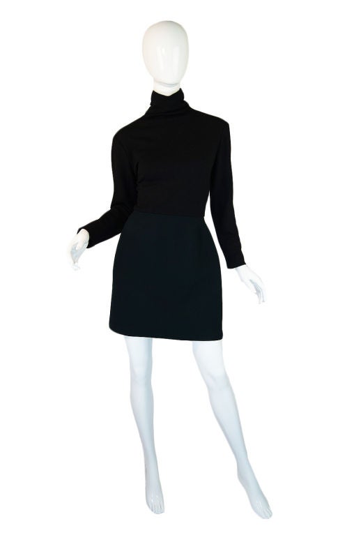 1980s Geoffrey Beene Color Block Mini