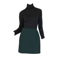 1980s Geoffrey Beene Color Block Mini