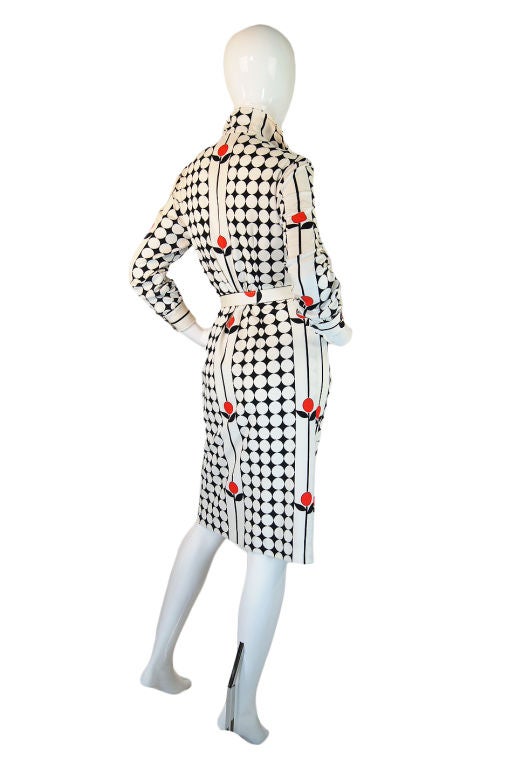 Women's 1960s Givenchy Couture Dots & Flowers