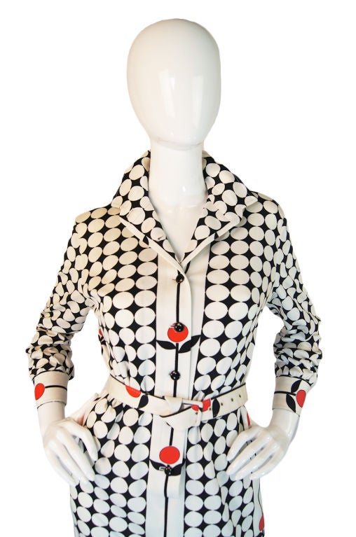 1960s Givenchy Couture Dots & Flowers 1