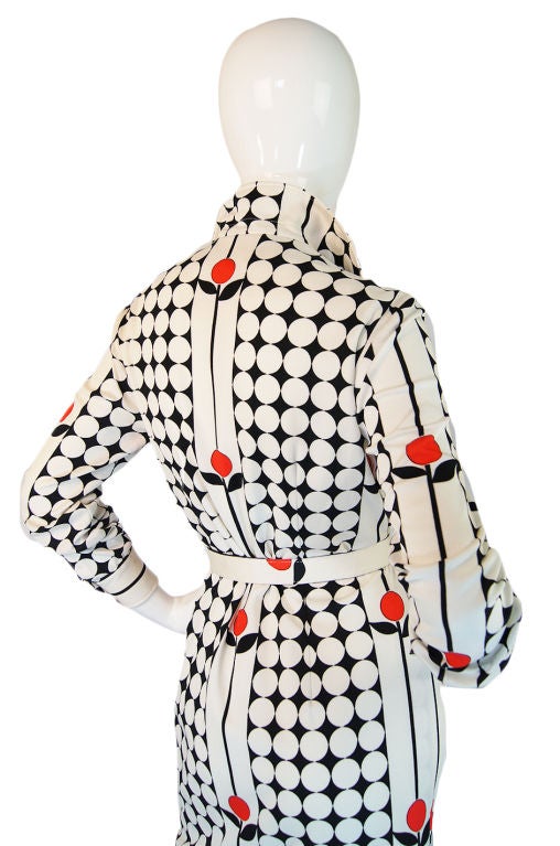 1960s Givenchy Couture Dots & Flowers 3