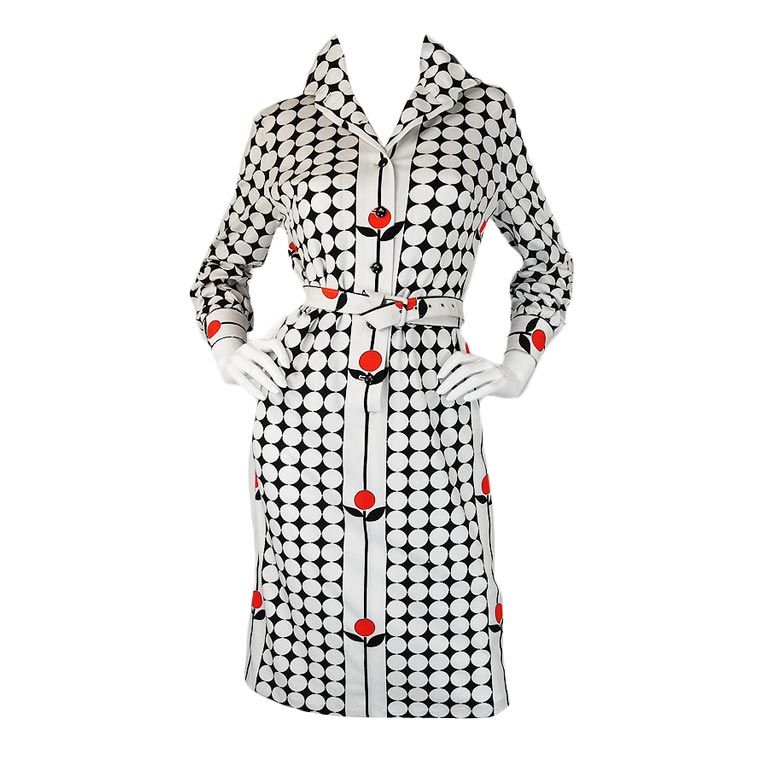 1960s Givenchy Couture Dots & Flowers