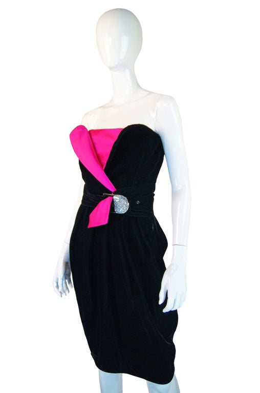 Late 1970s Hot Pink & Velvet Lanvin 2