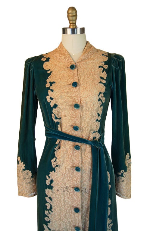1930s silk robe