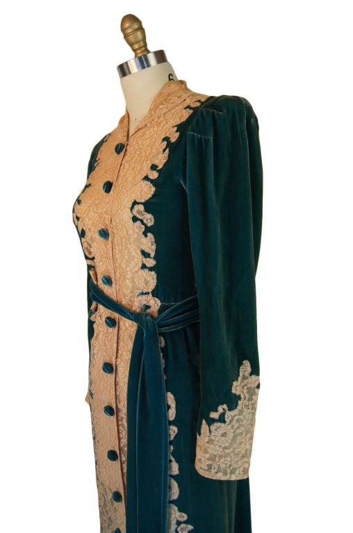1930s silk robe