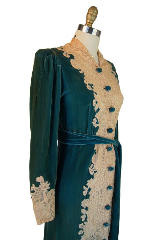 1930s silk robe
