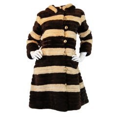 Retro 1960s Bullocks Sheared Beaver Stripe