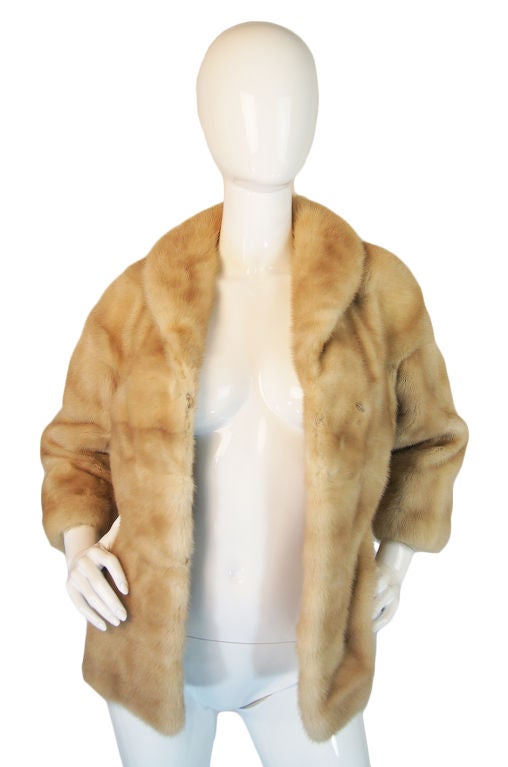 Women's 1950s EMBA Pearl Mink Evening Jacket