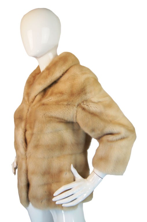 1950s EMBA Pearl Mink Evening Jacket 1