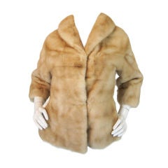 Vintage 1950s EMBA Pearl Mink Evening Jacket