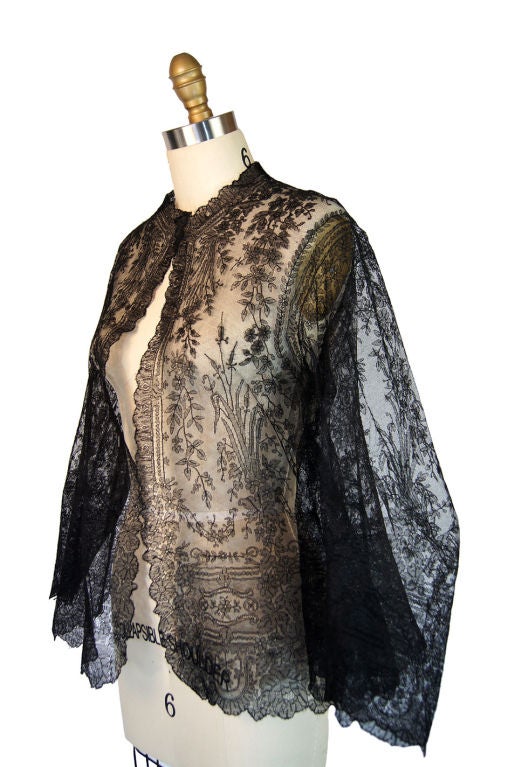 Rare Victorian Handmade Chantilly Jacket