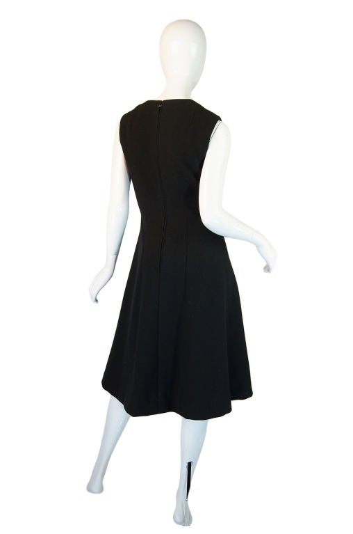 1960s Crepe A-Line Pauline Trigere Dress 1