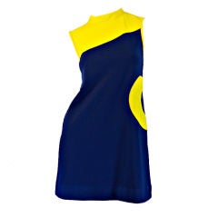 1960s Saks 5th Avenue Mod Mini Dress