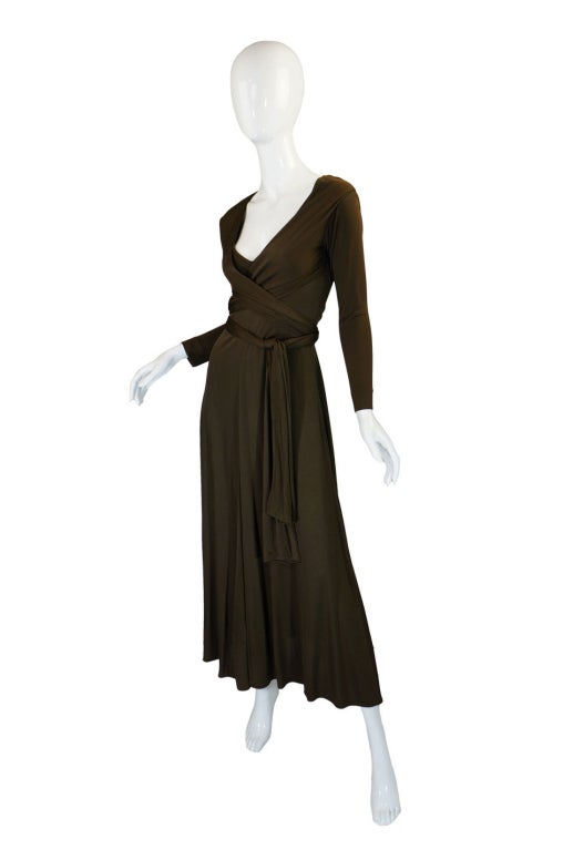 Women's 1970s Rare Scott Barrie Jersey Dress For Sale