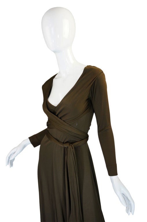1970s Rare Scott Barrie Jersey Dress For Sale 3