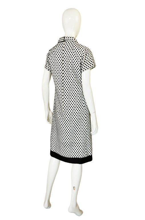 Women's 1960s Dotted Geoffrey Beene Shift Dress