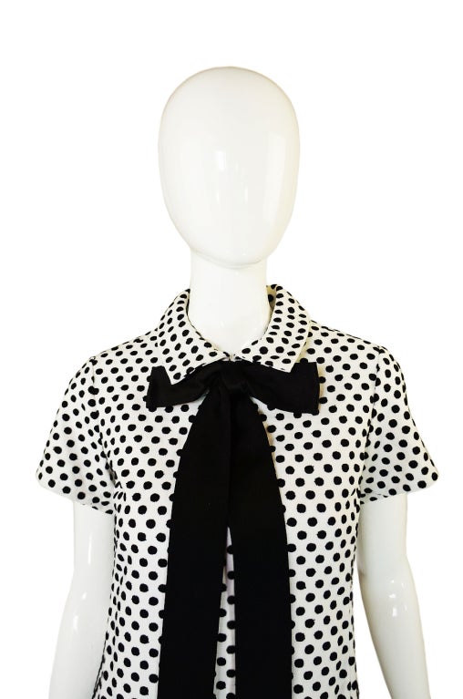 1960s Dotted Geoffrey Beene Shift Dress 2