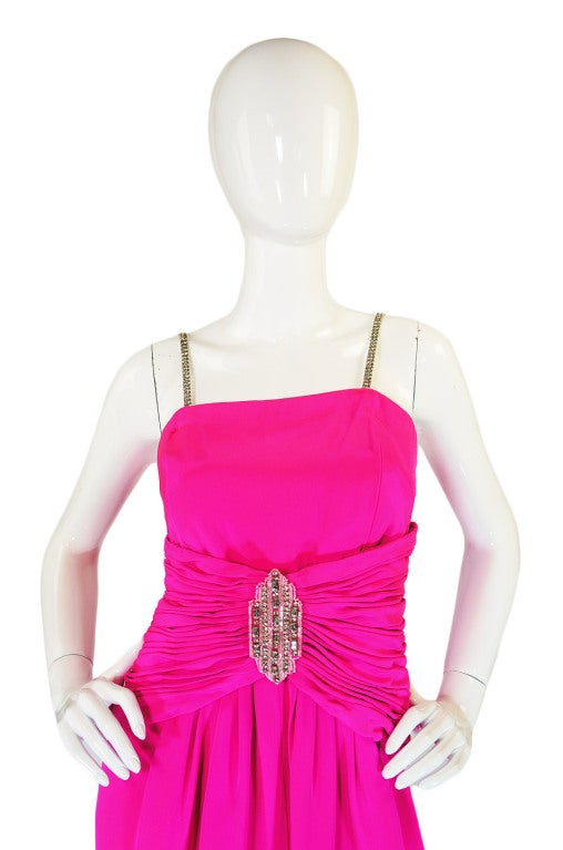 1970s Ted Lapidus Couture Dress For Sale 1