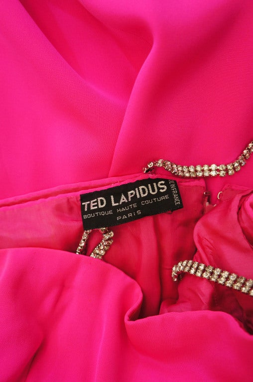 1970s Ted Lapidus Couture Dress For Sale 6
