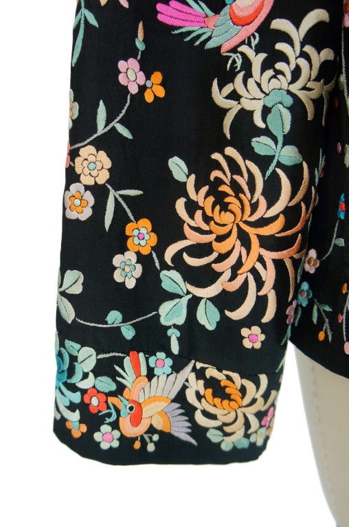 1920s Colorful Embroidered Silk Jacket 5