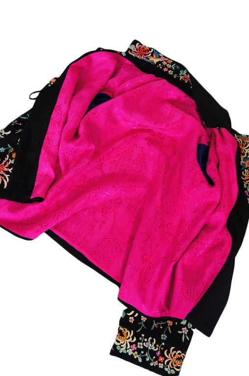 1920s Colorful Embroidered Silk Jacket 6