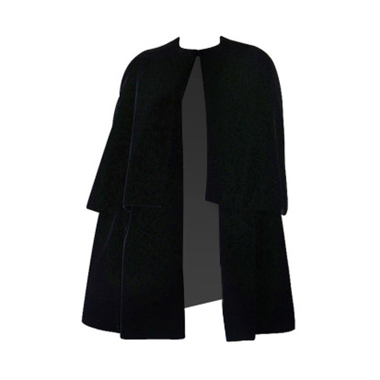 1967 Couture Christian Dior Velvet Cape at 1stdibs