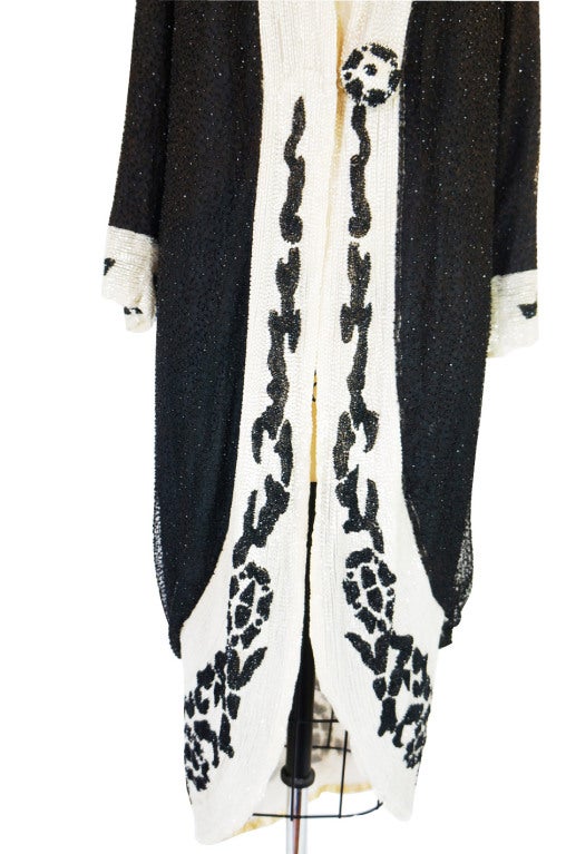 1920s Fully Beaded Cocoon Flapper Coat 1