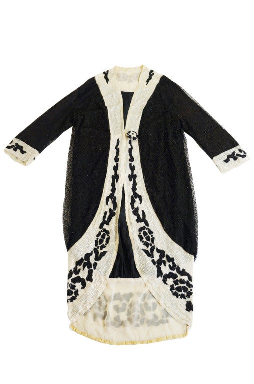 1920s Fully Beaded Cocoon Flapper Coat 4