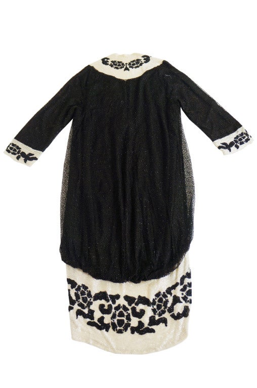 1920s Fully Beaded Cocoon Flapper Coat 5
