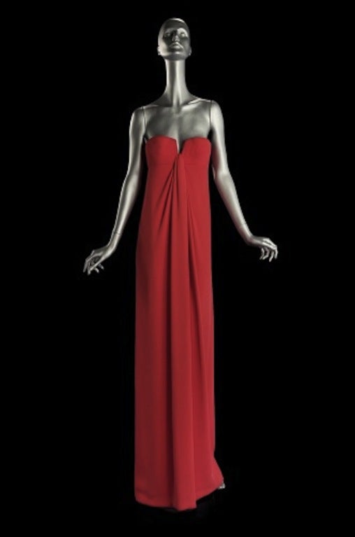 1965 Valentino Silk Pink & Mint Gown 6